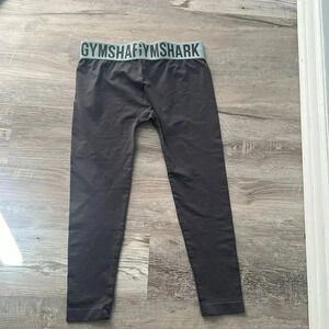 Gymshark seamless gray cropped length athletic compression leggings size XS